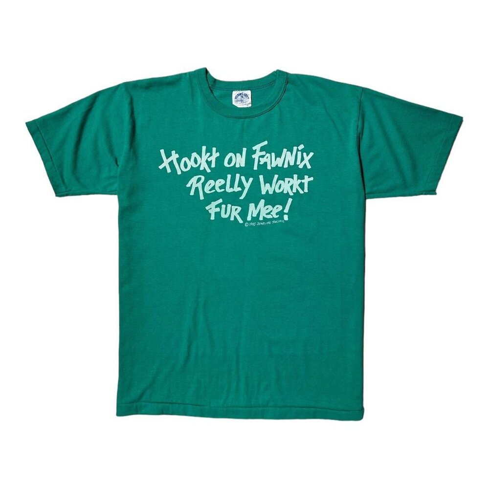 90s Vintage Hooked on Phonics Joke T-shirt Single Stitch Starlight Pacific.